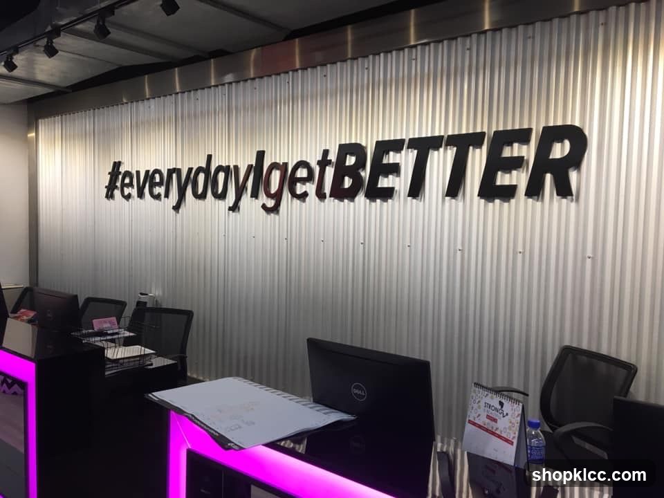 Reception Area with Motivational Signage