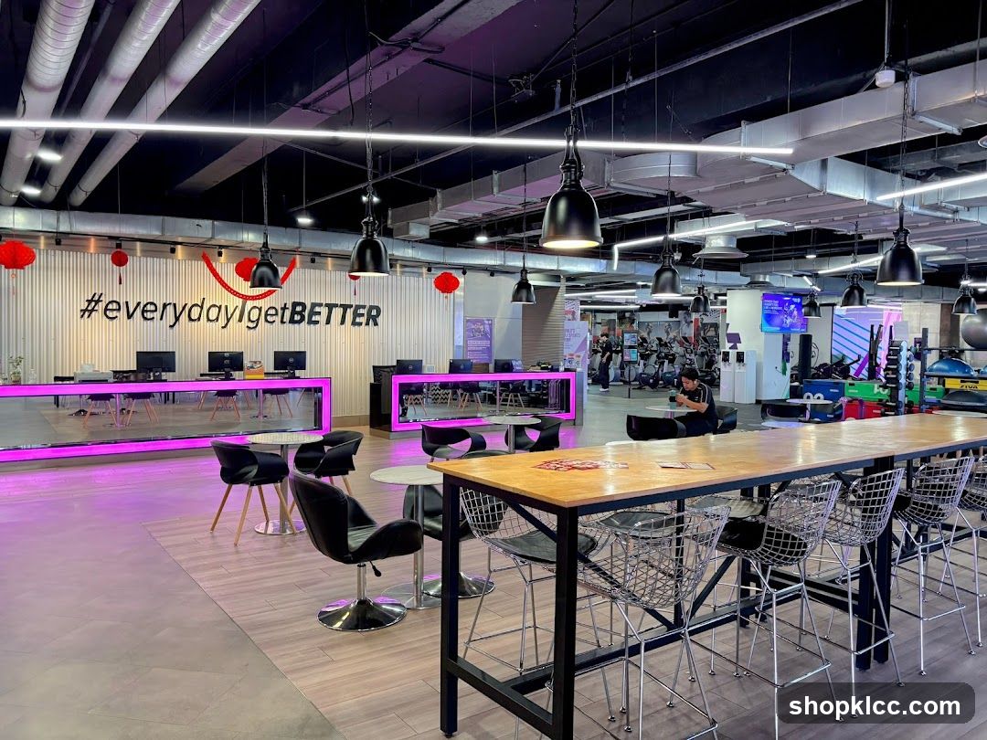 Gym Interior with Seating Area