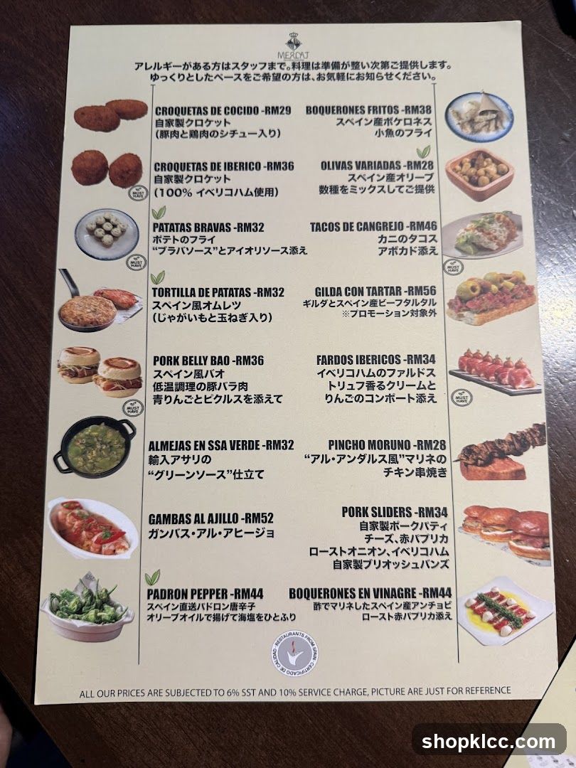 MERCAT Menu