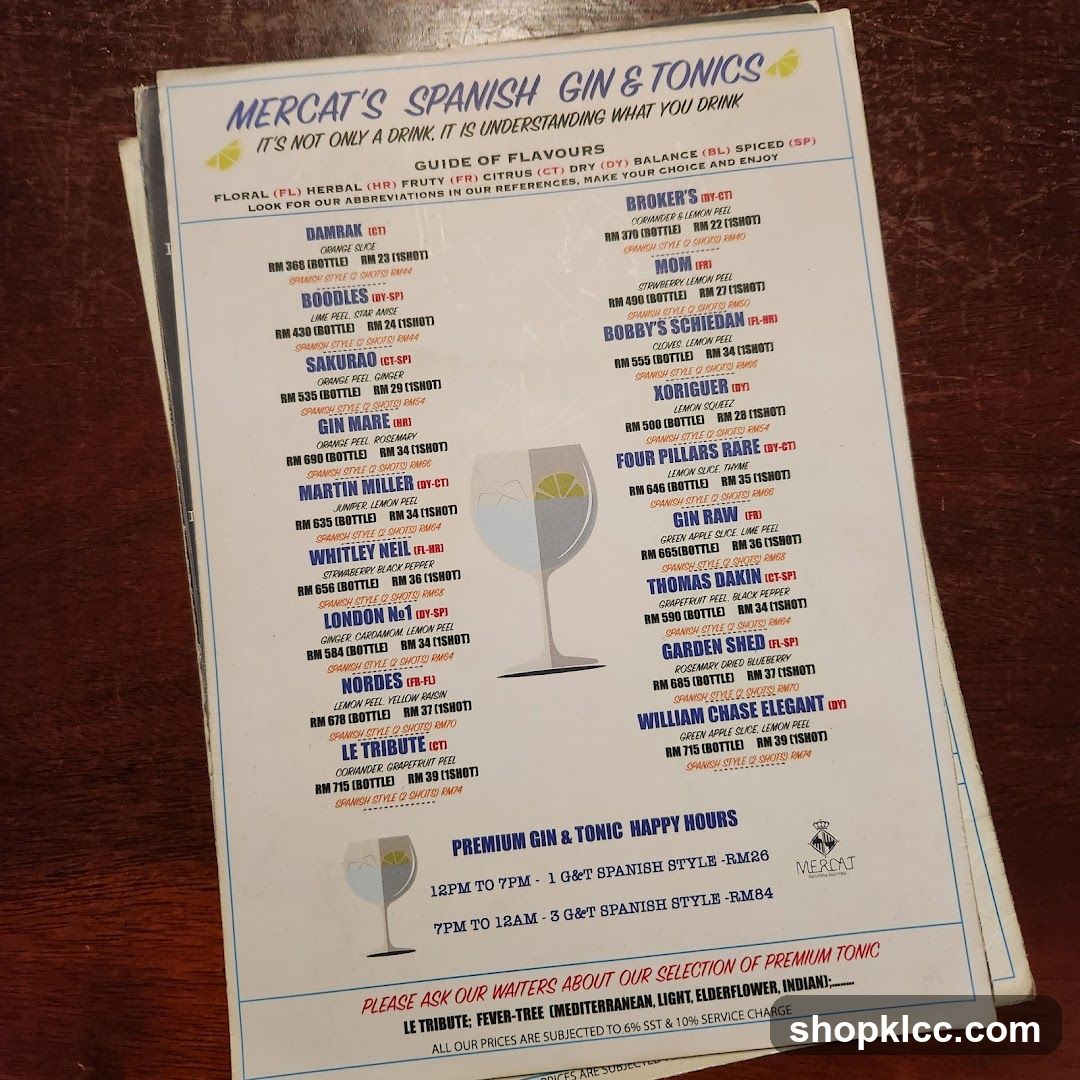 MERCAT'S SPANISH GIN & TONICS