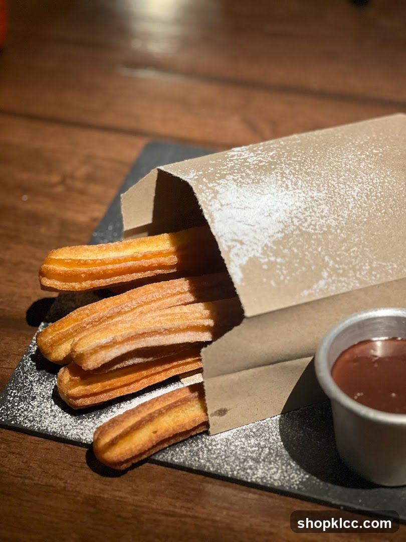 Churros with Chocolate Sauce