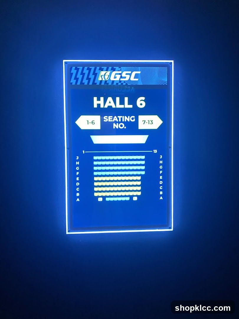 Hall 6 Seating Chart
