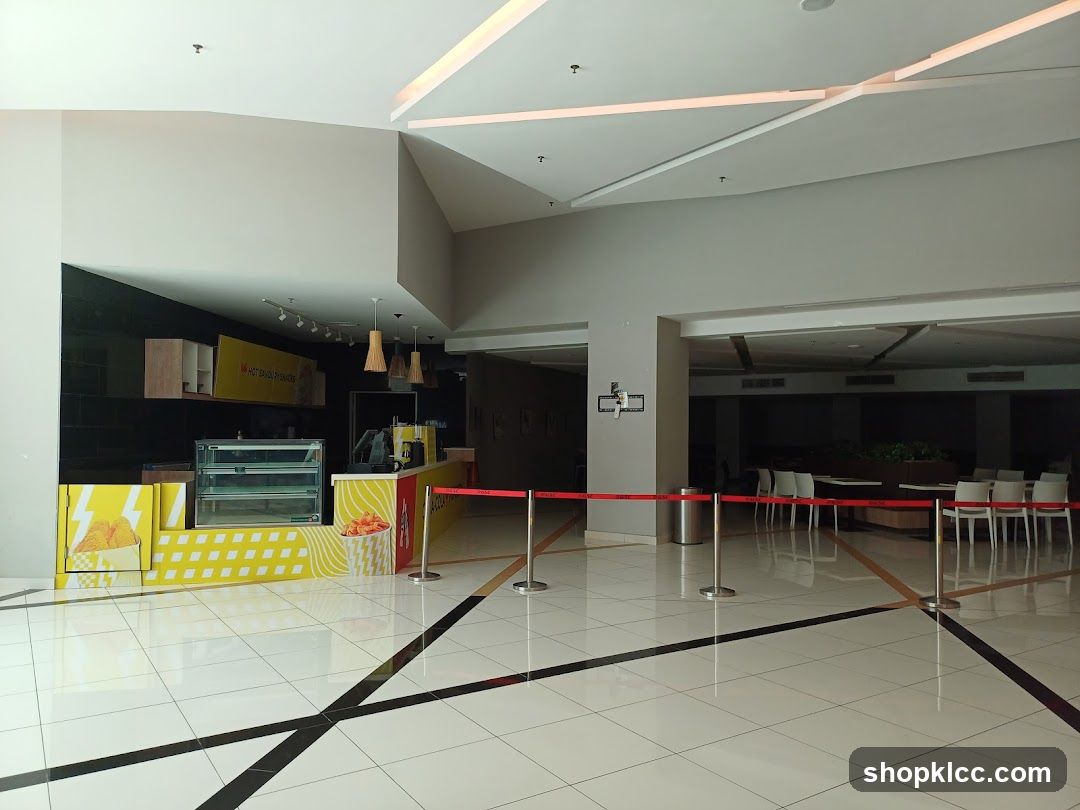 Food stall with seating area