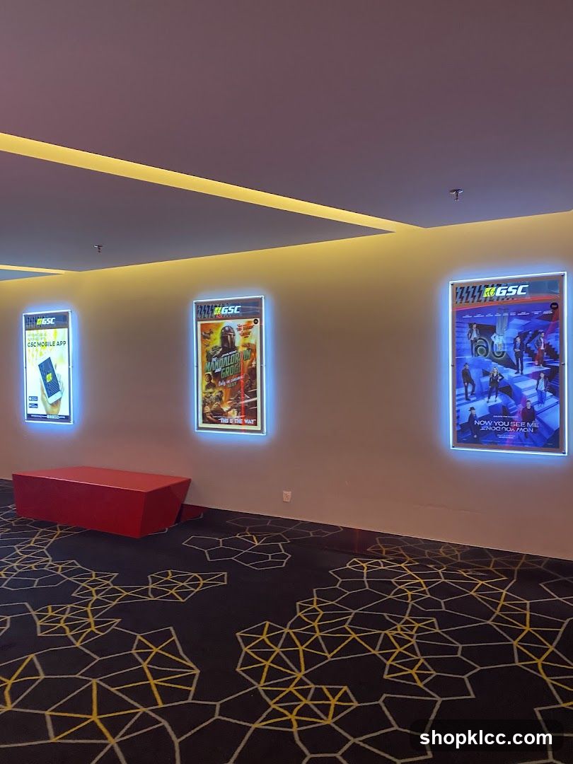 Cinema Lobby with Movie Posters