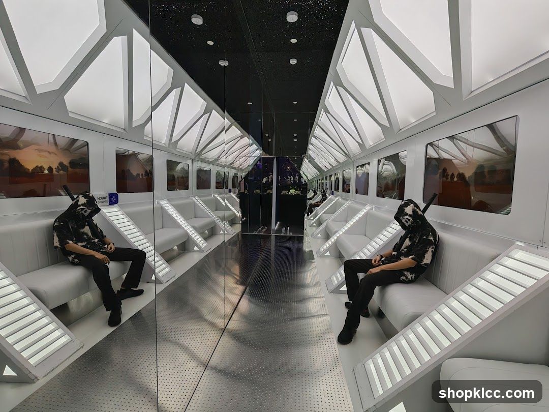 Futuristic Interior with Seating
