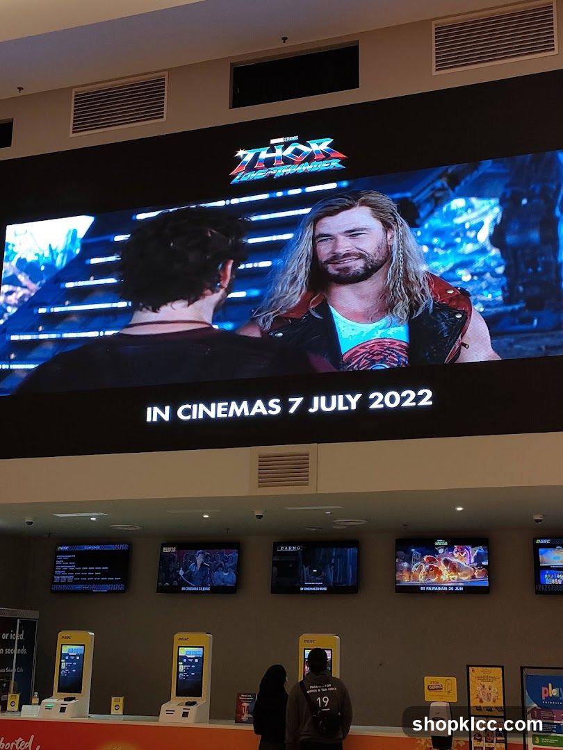 Cinema Lobby with Movie Posters