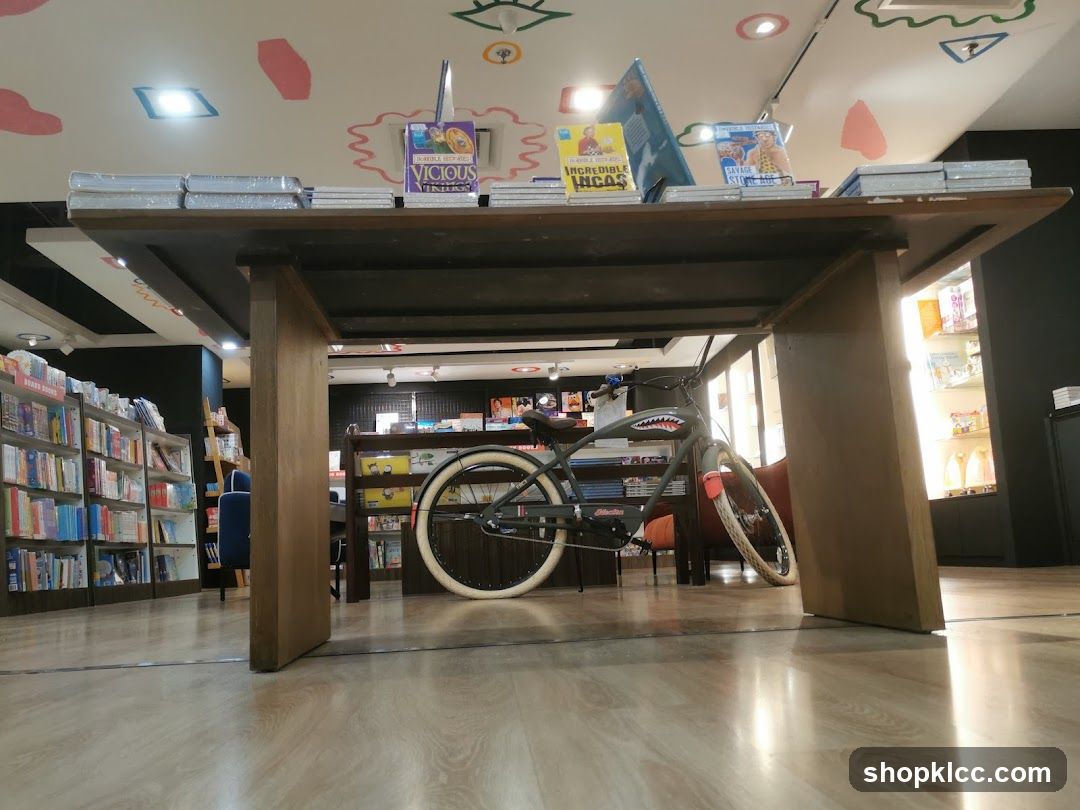 Books and Bicycle Display