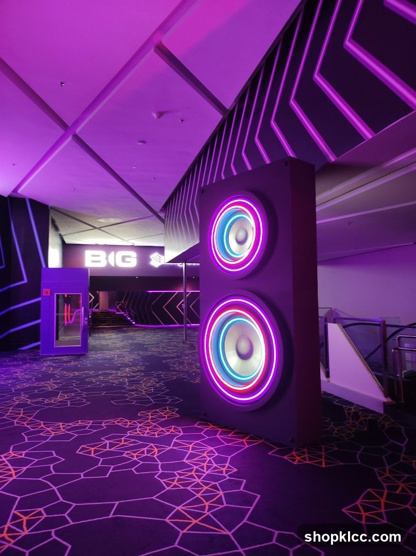 Modern Interior with Neon Accents