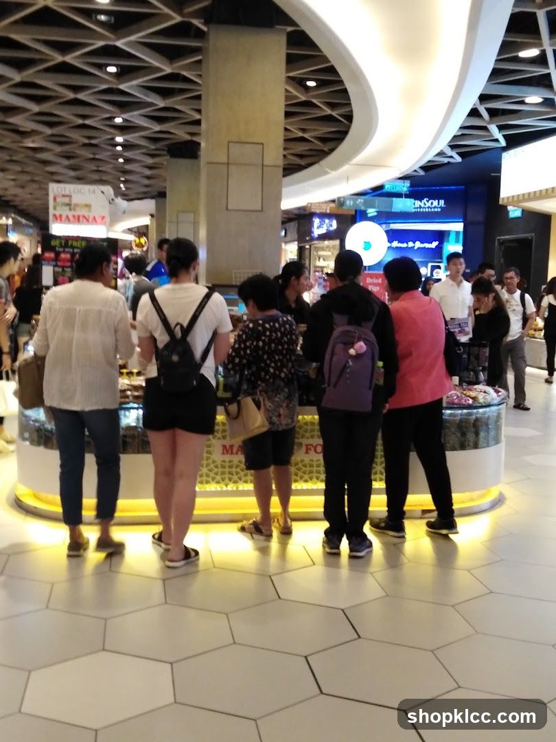 People at a food stall