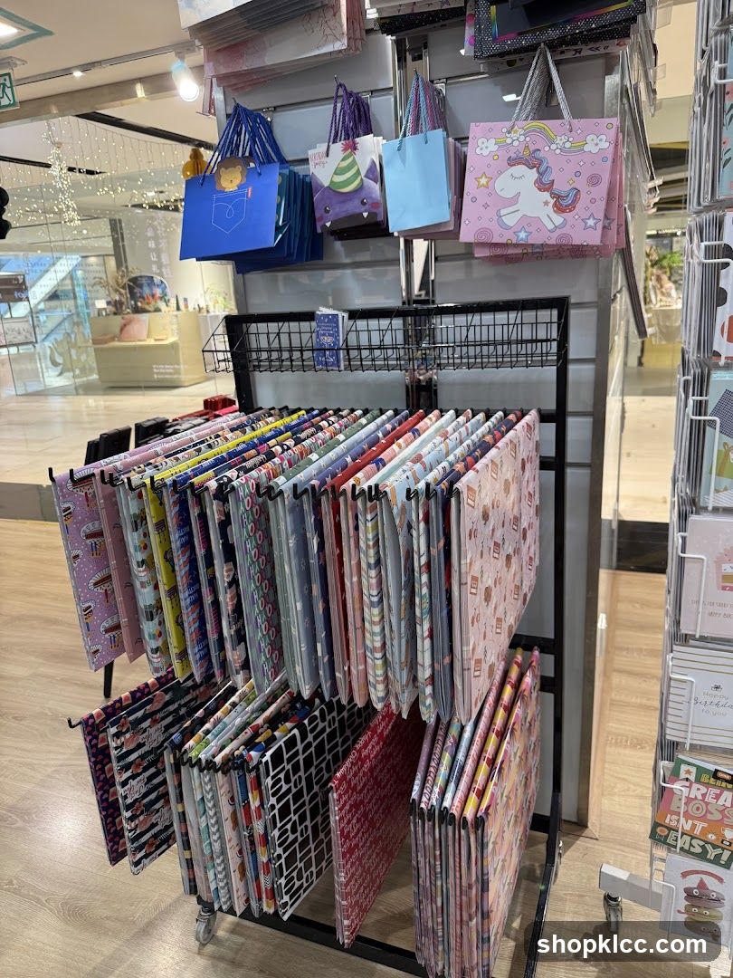 Gift Bags and Wrapping Paper Display