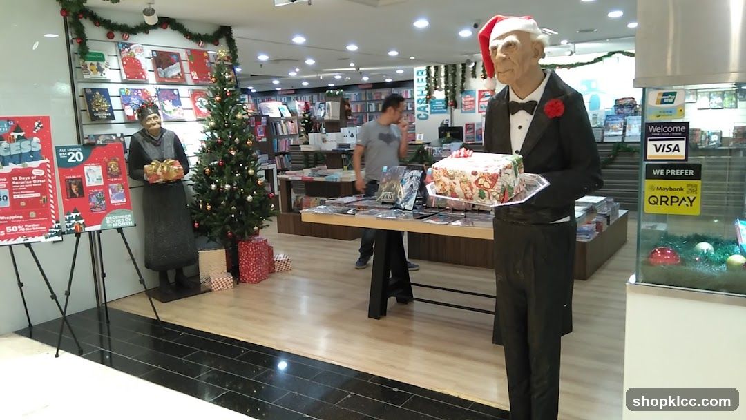 Christmas Display in a Bookstore