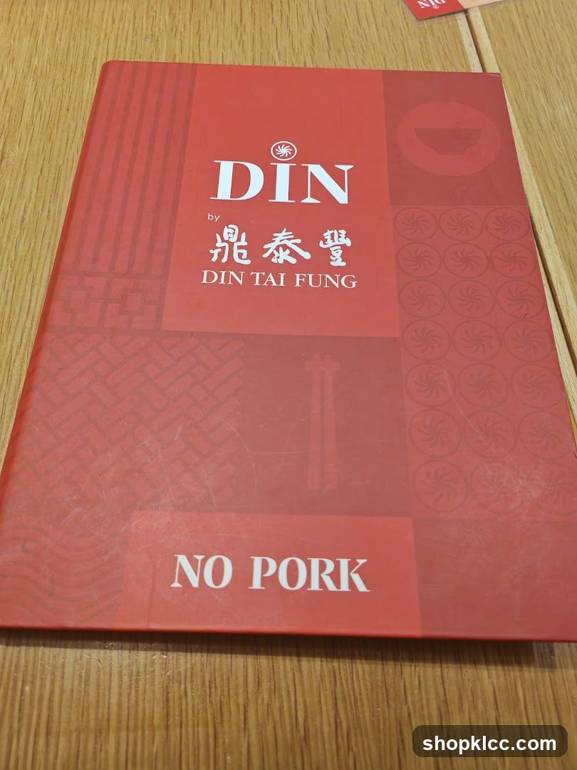 Din Tai Fung Menu