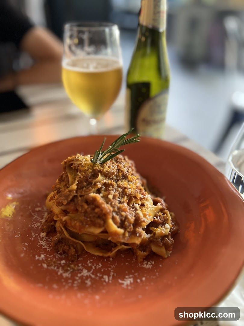 Pasta Bolognese with Beer