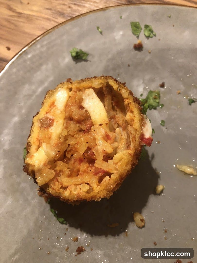 Arancini on a Plate