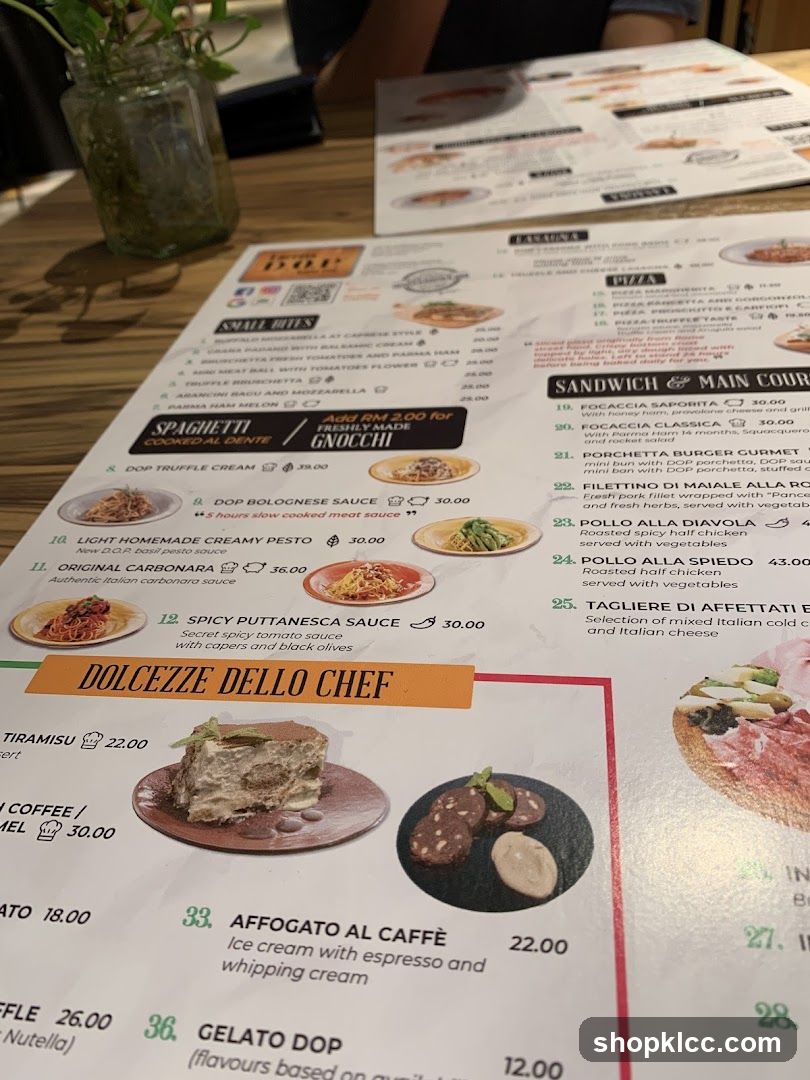 DOP Menu