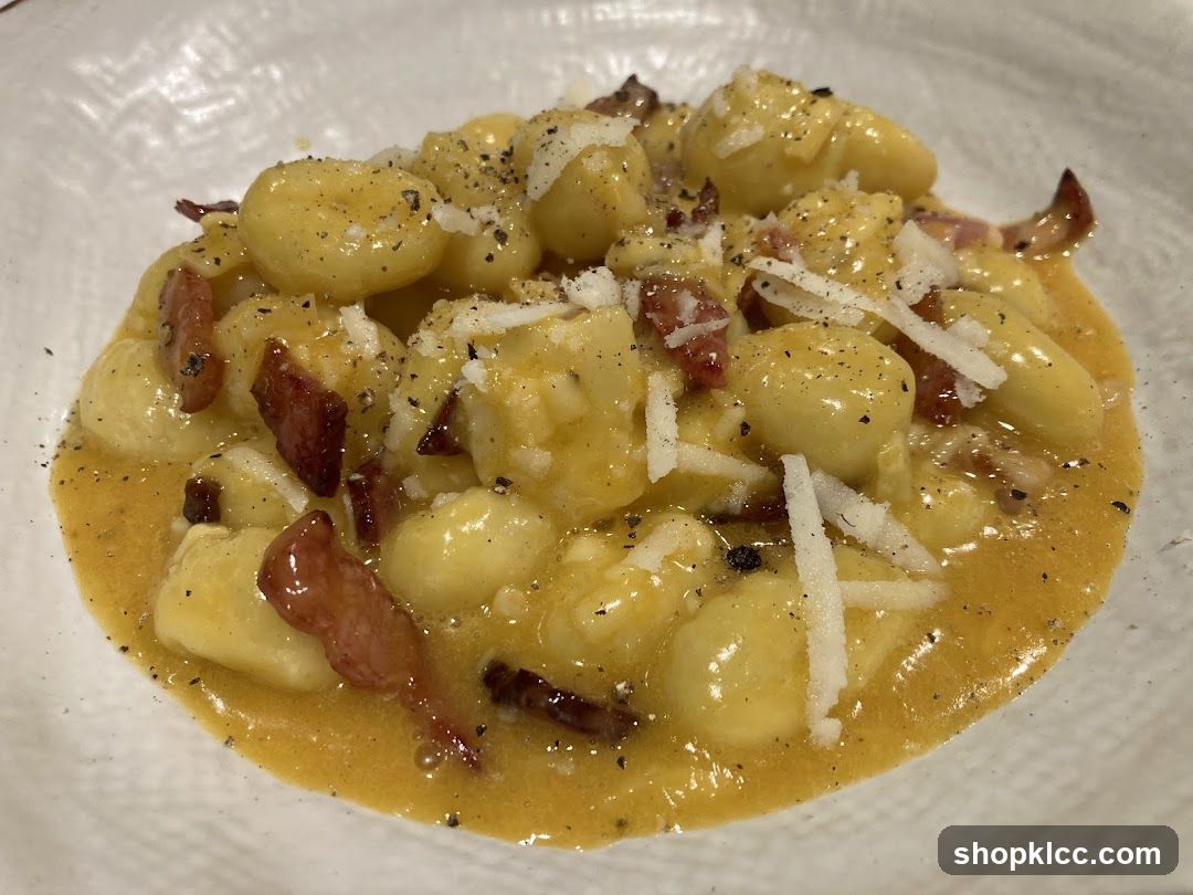 Gnocchi with Bacon and Cheese