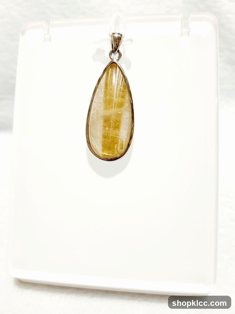 Pendant with Rutilated Quartz