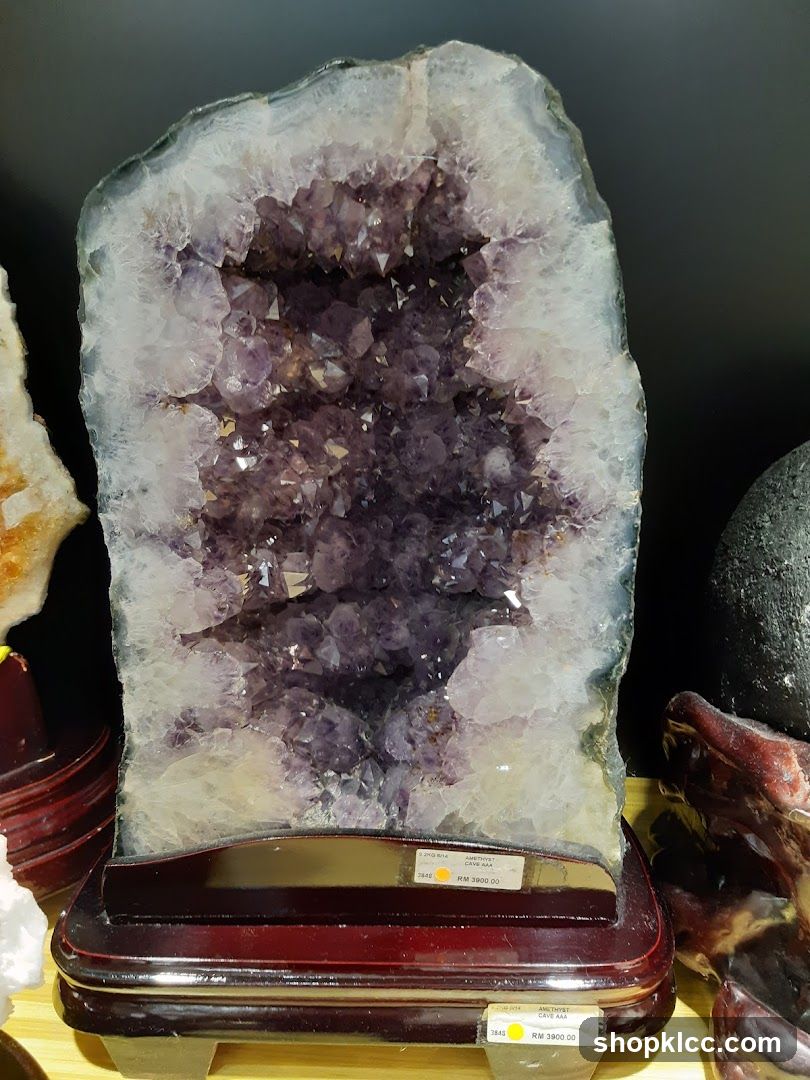 Amethyst Geode Display