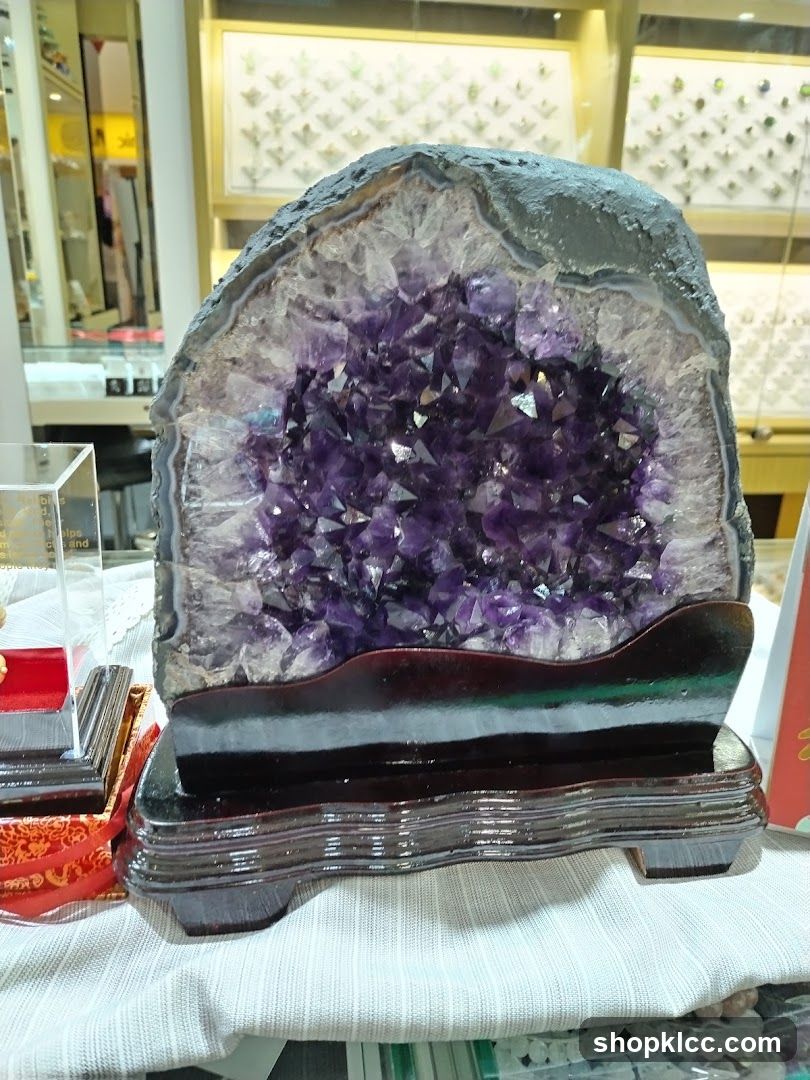 Amethyst Geode Display