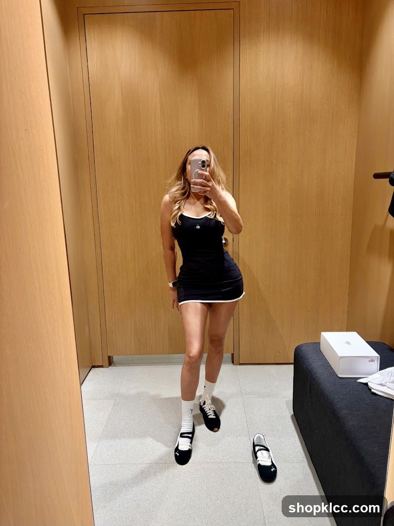 Woman in a fitting room