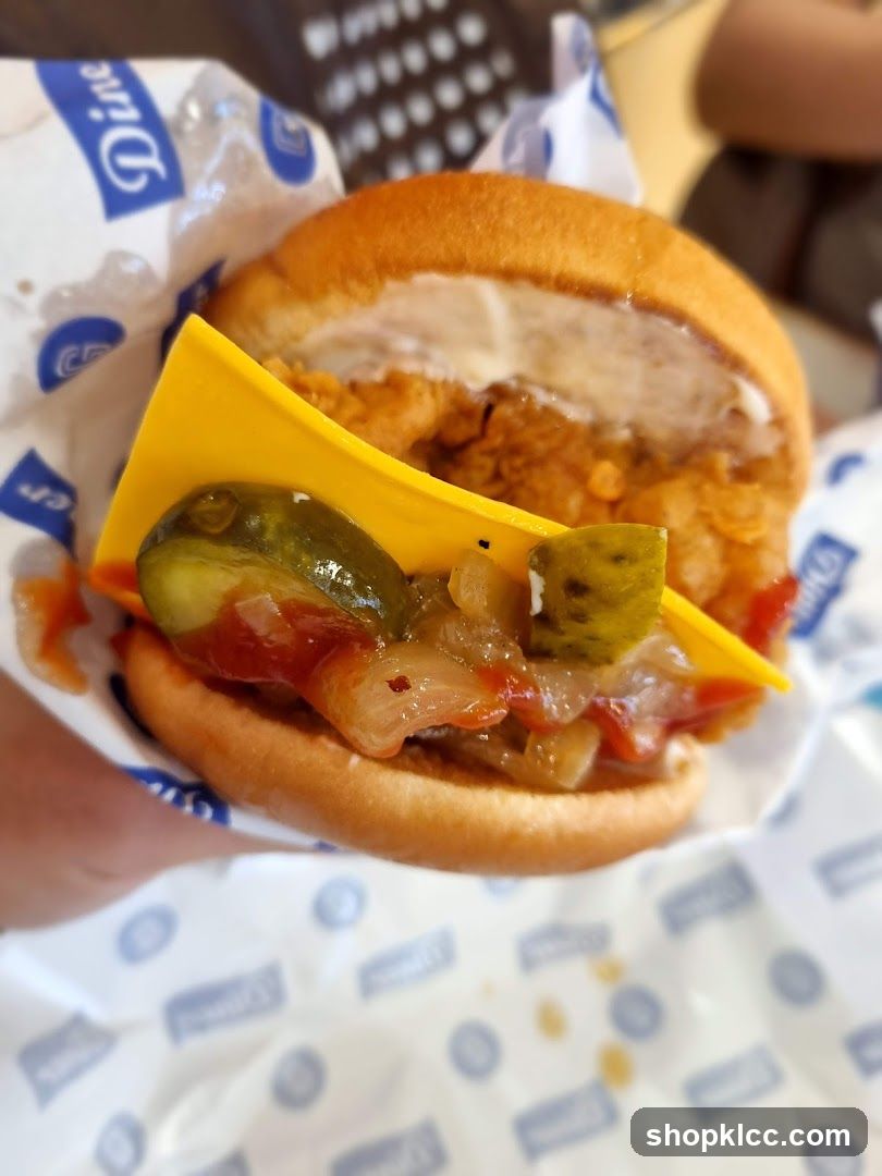Burger with Cheese and Pickles