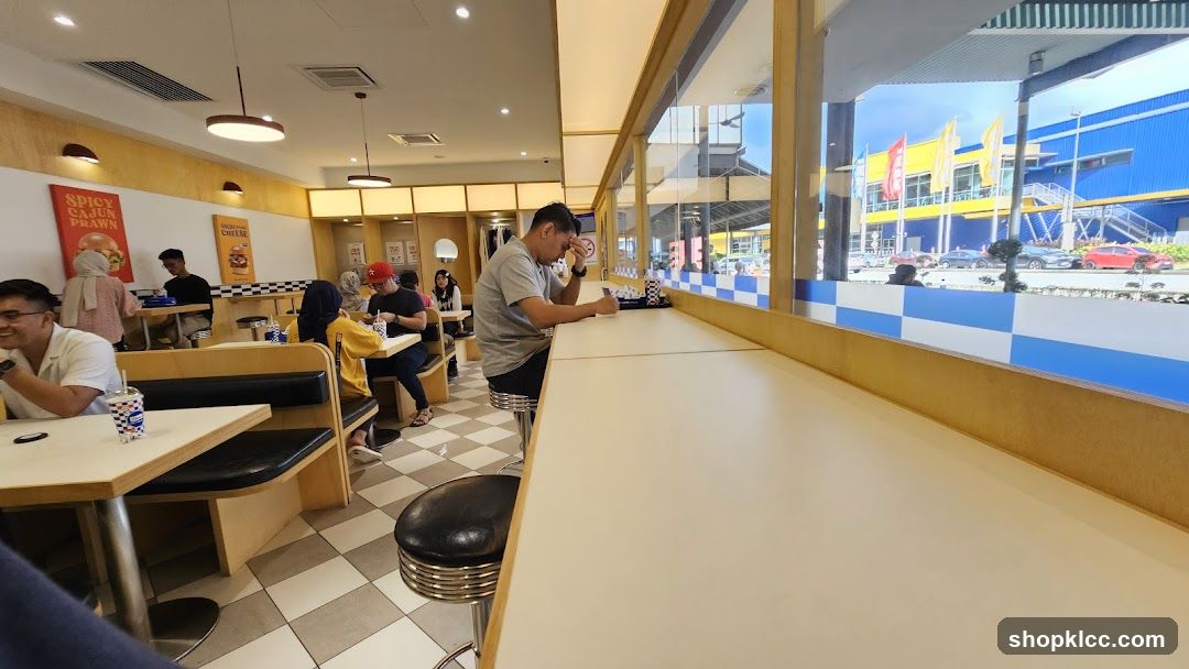 Diners at a Fast Food Restaurant
