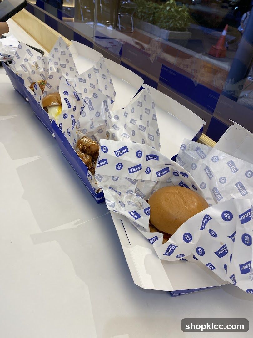 Burgers and fried chicken