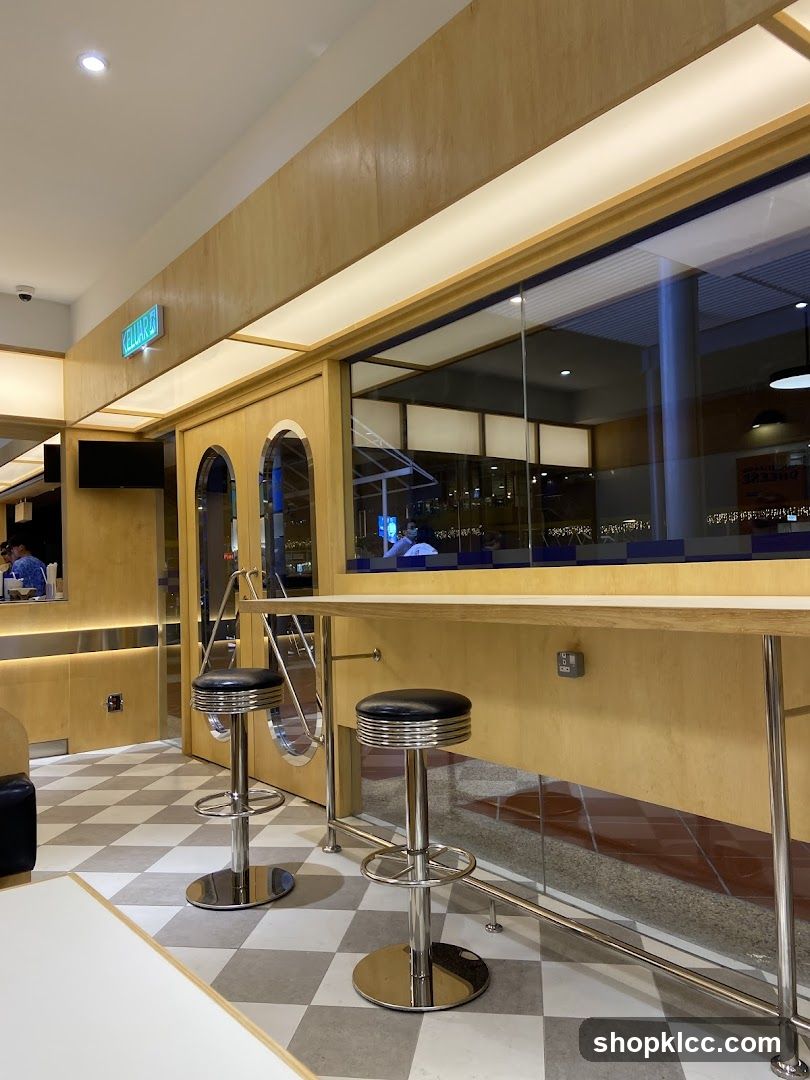 Diner-style seating area
