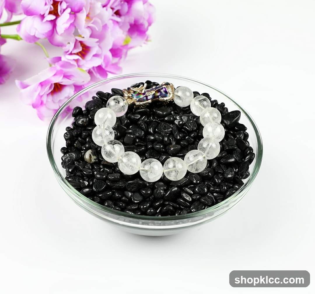 Crystal Bracelet with Dragon Clasp