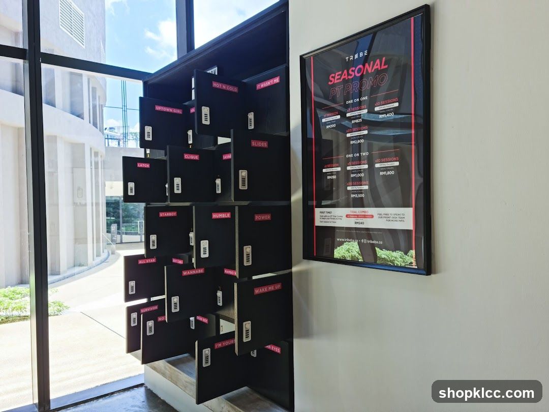 Gym Lockers and Seasonal PT Promo