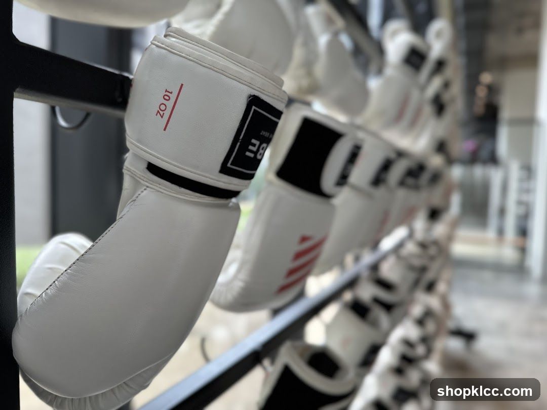 Boxing Gloves on Rack