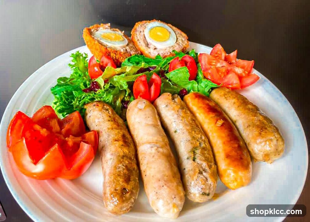 Sausage and Scotch Egg Platter