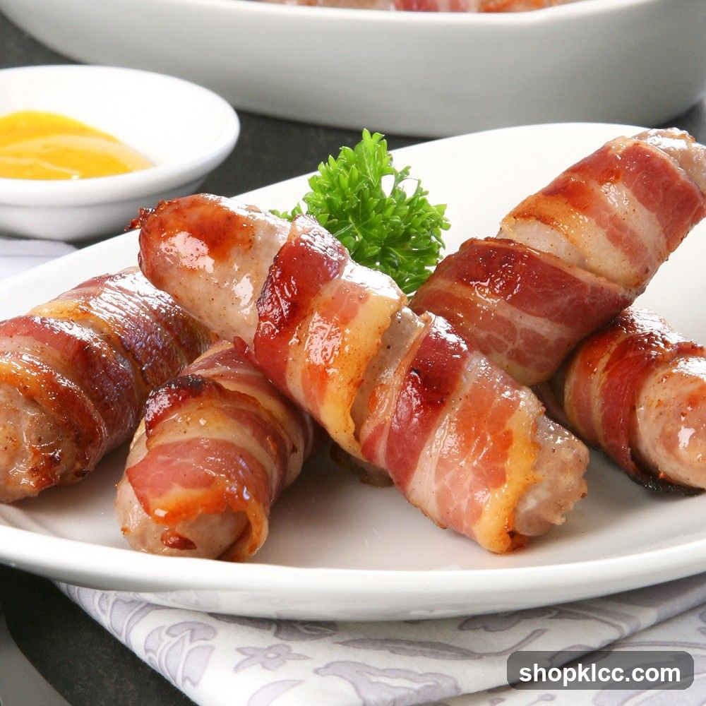 Bacon-Wrapped Sausages