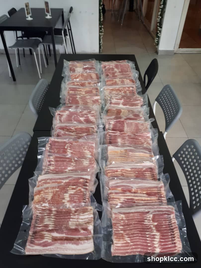 Packaged Bacon Slices