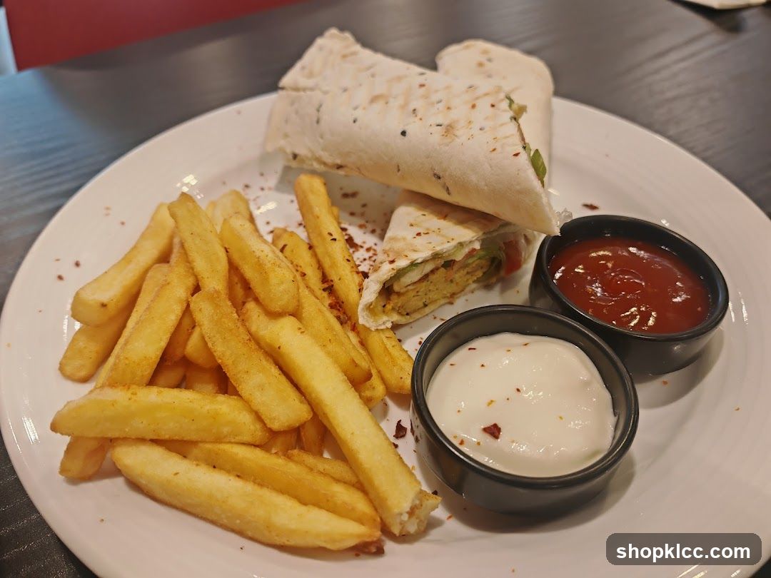 Wrap and Fries