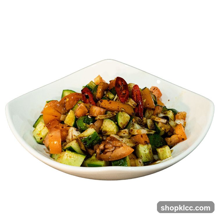 Chopped Salad with Chili Peppers