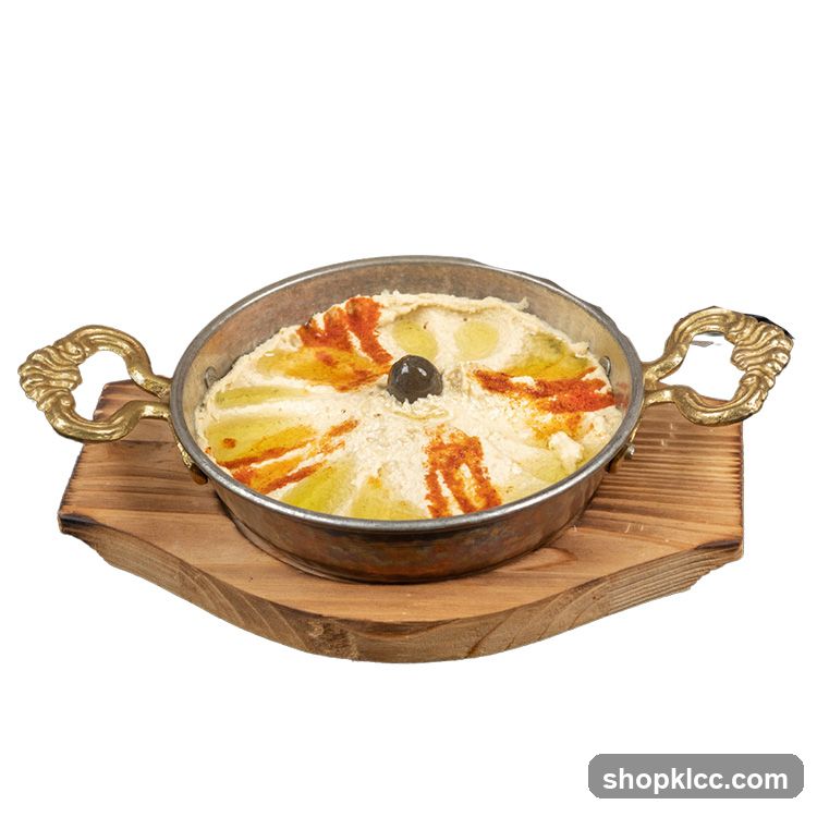 Hummus with Olive and Paprika