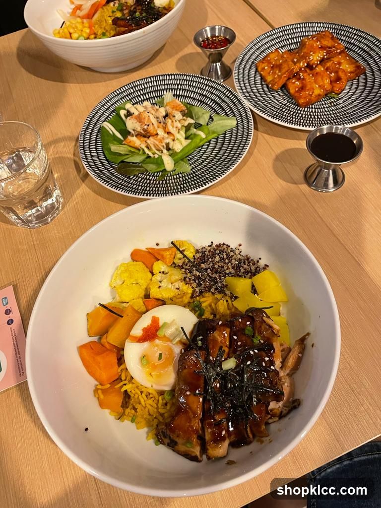Table with various dishes