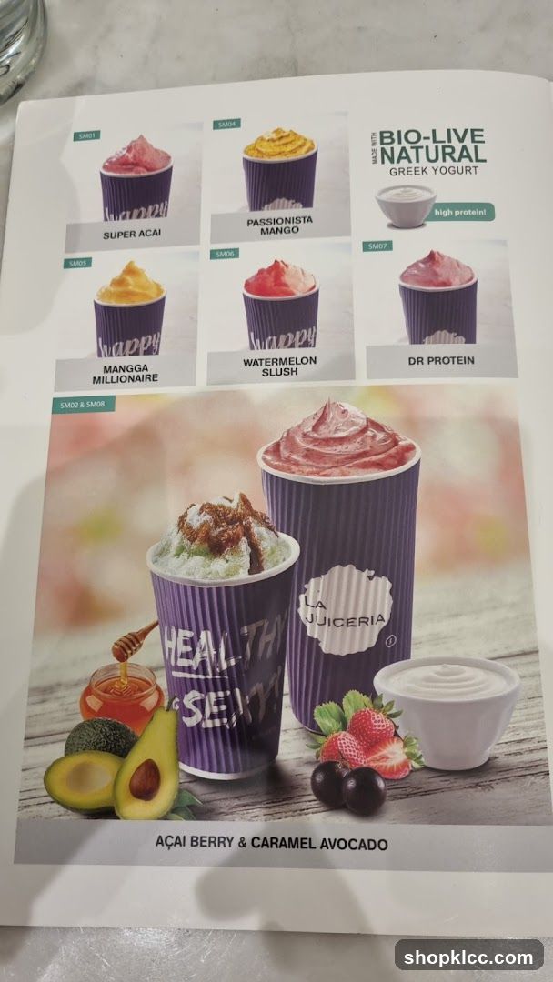 La Juiceria Menu