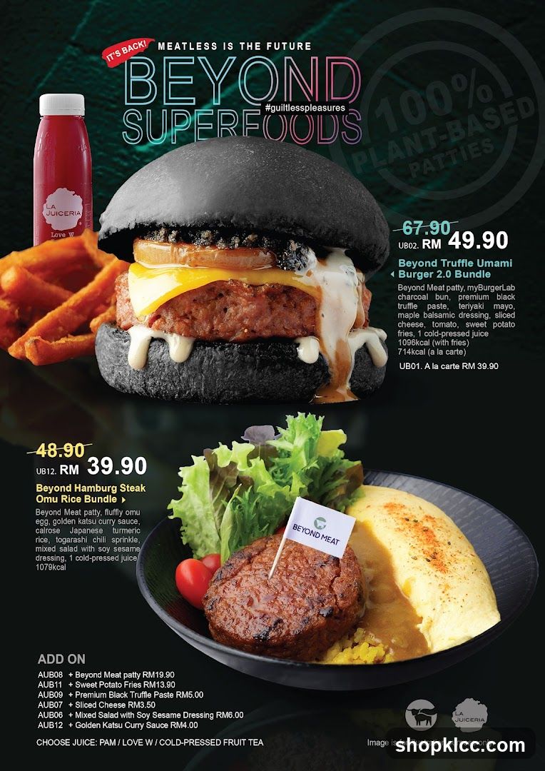 Beyond Superfoods Menu