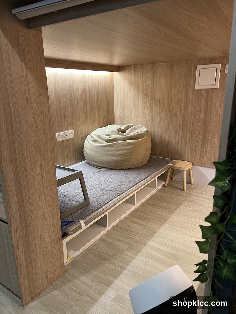 Cozy Nook with Beanbag and Bed