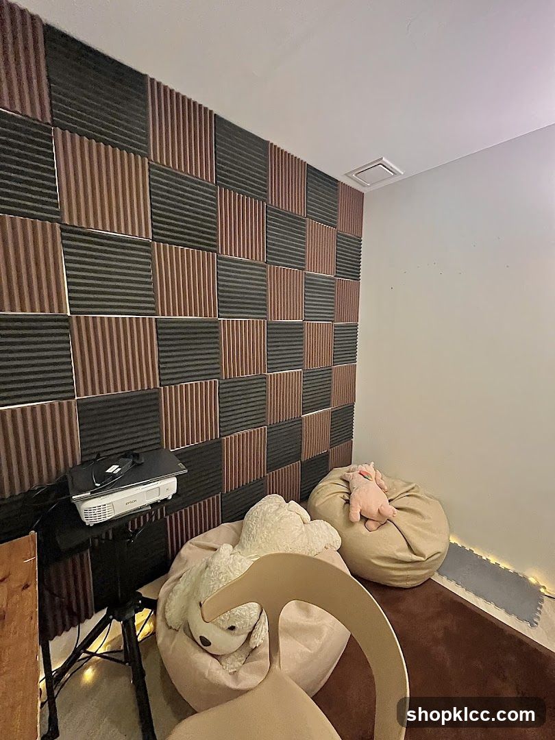 Cozy Room with Soundproofing and Beanbags