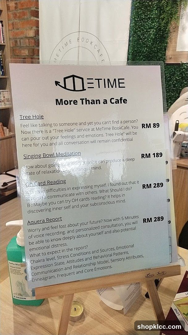 MeTime BookCafe Services