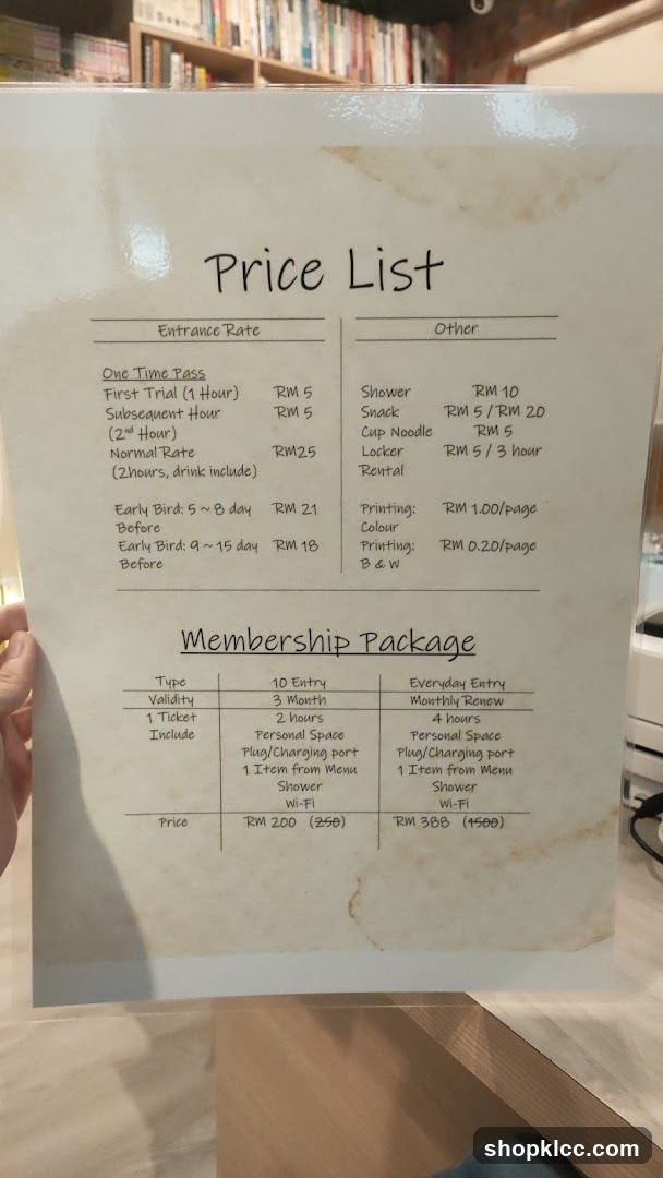 Price List