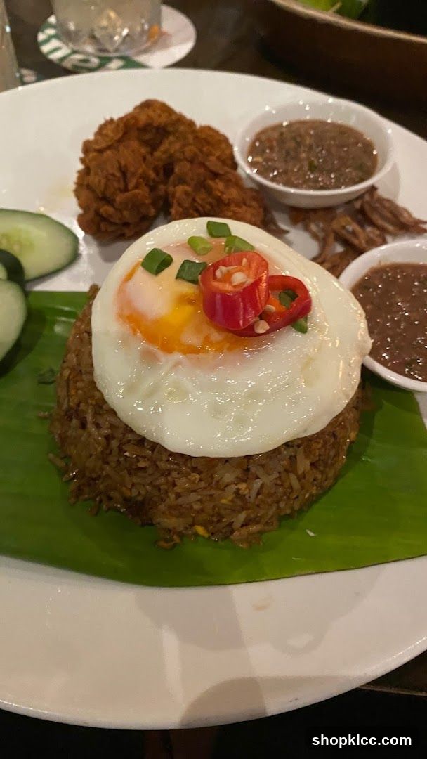Fried Rice with Fried Chicken and Egg