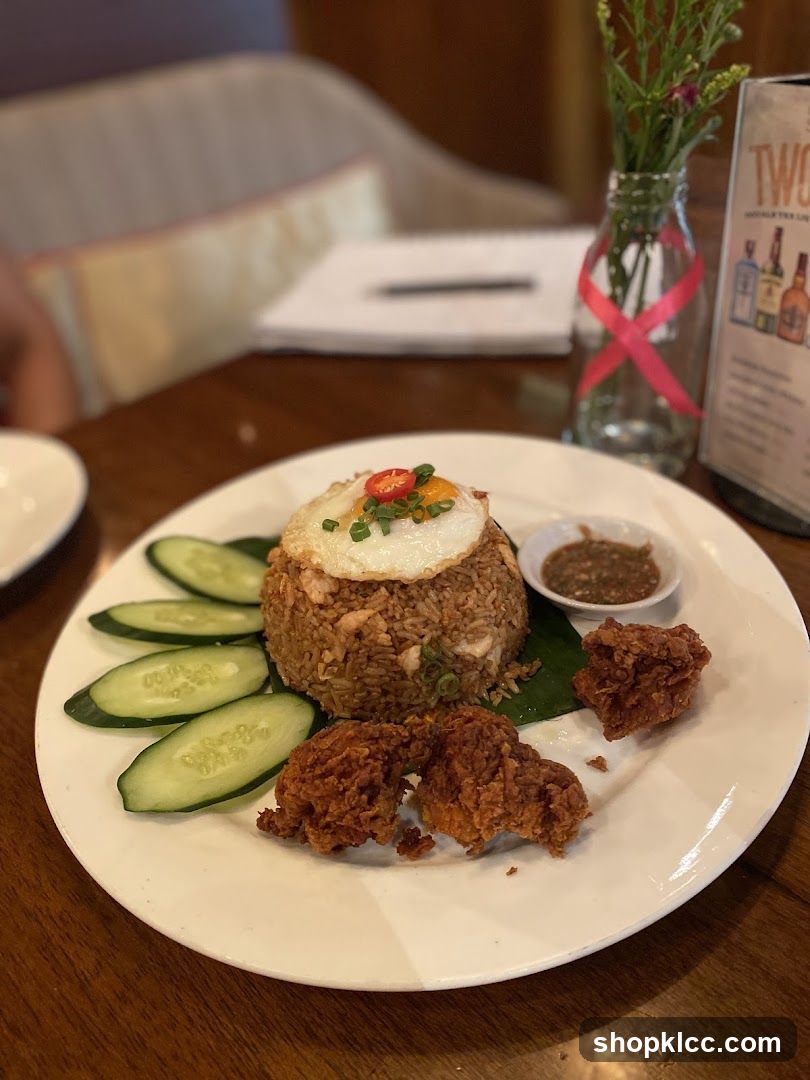 Fried Rice with Fried Chicken