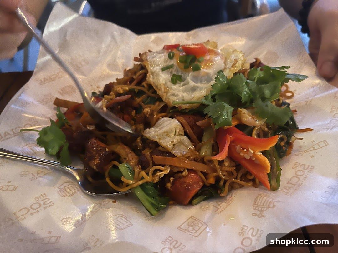 Noodles with Fried Egg and Chili