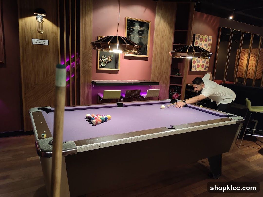 Man playing pool