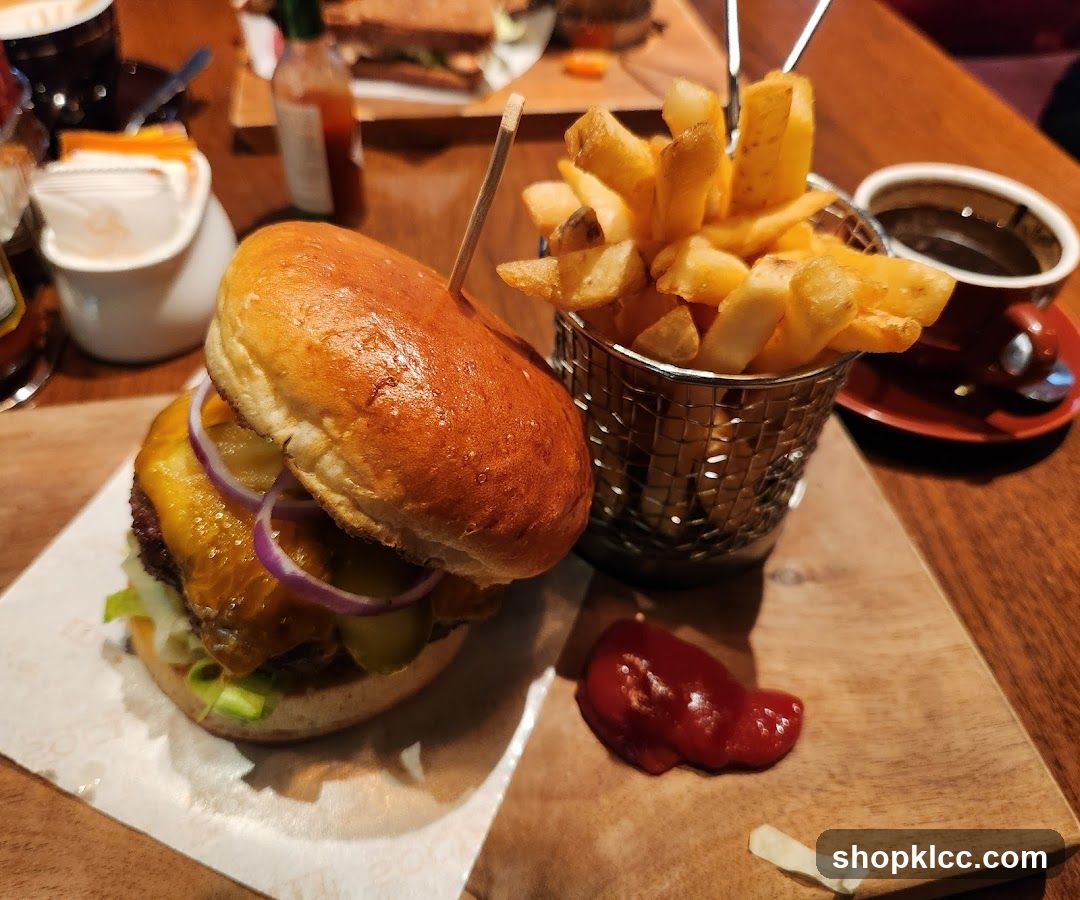 Burger and Fries