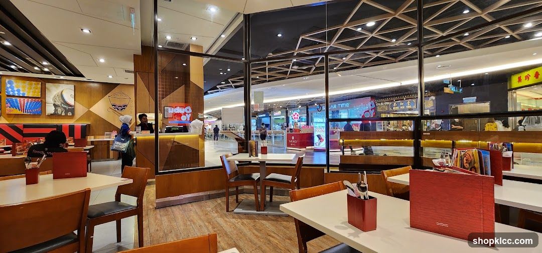 Restaurant Interior with Mall View
